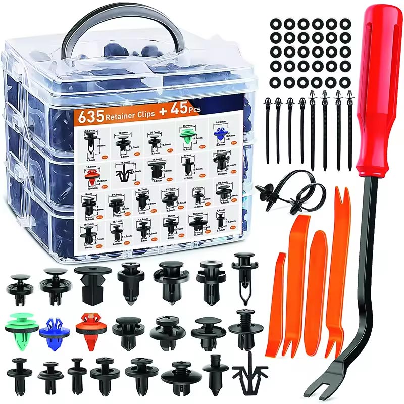 Mga Klip ng Panel ng Pinto ng Kotse Mga Plastic Fasteners Retainer Kit