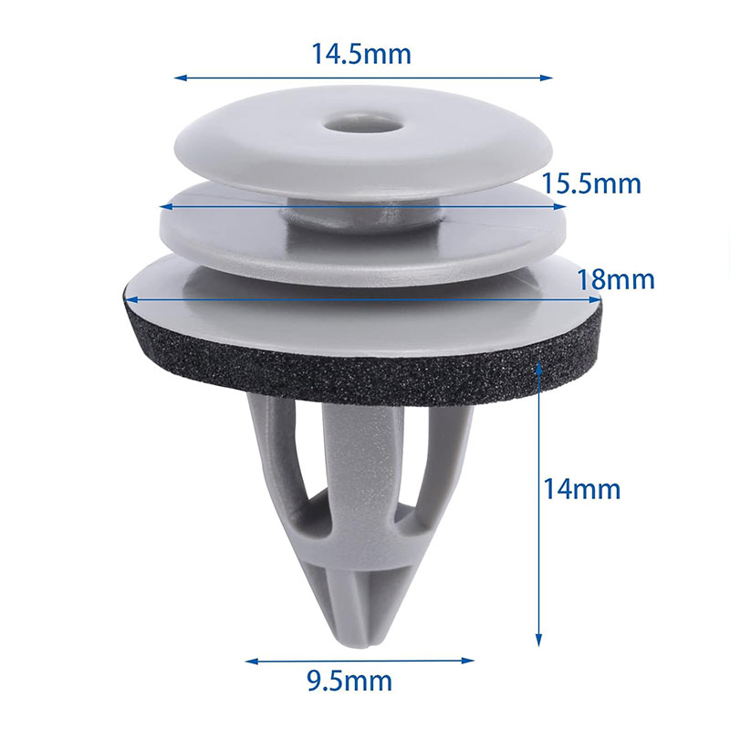 Car Gray Nylon Door Trim Panel Retainer para sa BMW